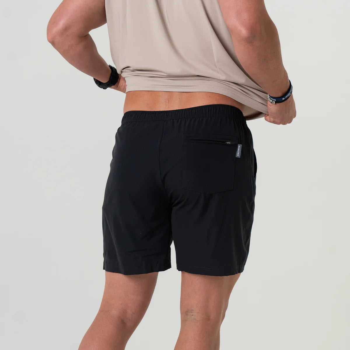 Athletic Shorts - Heather Black - Retro Duck Camo Liner
