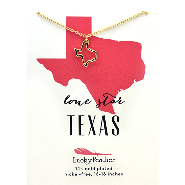 Texas State Love Necklace