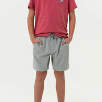 Youth Athletic Short - Light Grey - Grey Aztec Liner