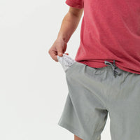 Youth Athletic Short - Light Grey - Grey Aztec Liner