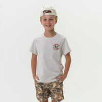 Youth Tee - Old School Duck Hunt - Heather Oatmeal