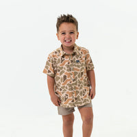 Youth Performance Button Up - Venado Camo