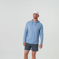 Performance Hoodie - Heather Sky Blue