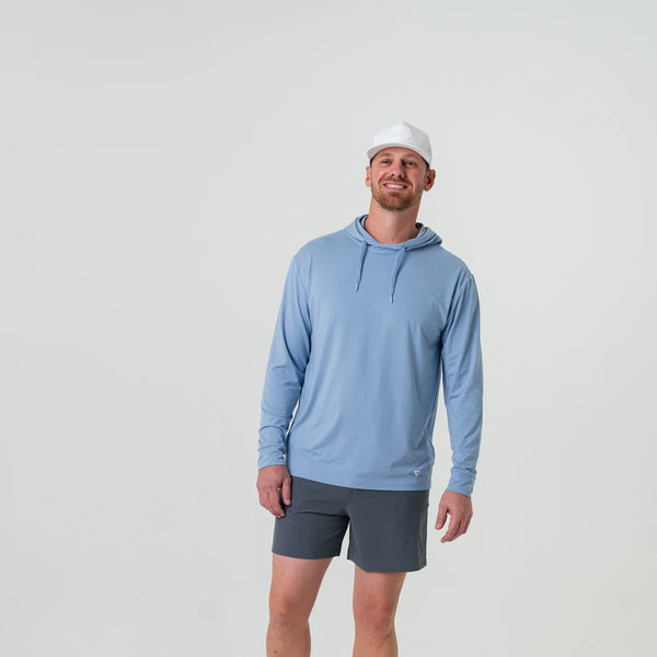 Performance Hoodie - Heather Sky Blue