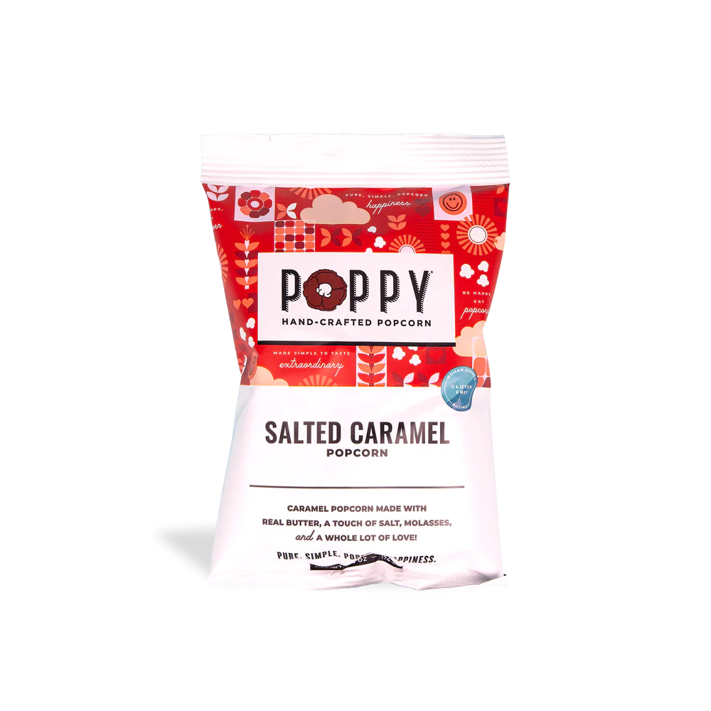 Poppy Hand-Crafted Popcorn - Salted Caramel Snack Bag 2.6oz