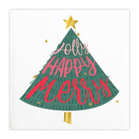 Slant Seasonal Party Napkins - Holiday