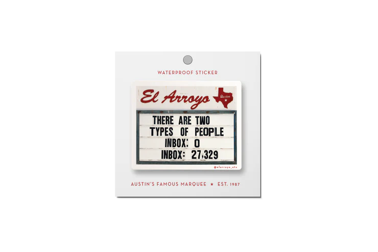 El Arroyo Sticker - Types of People