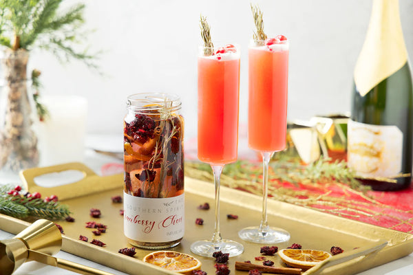 The Southern Spirit - Cranberry Cheer Cocktail Infusion Jar