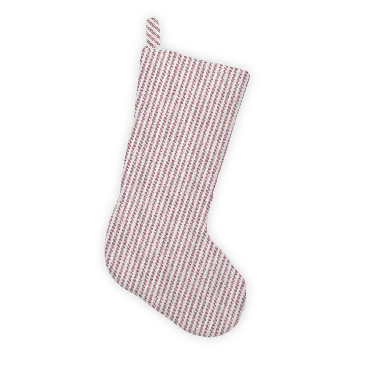 Ticking Stripe Red Quilted Stocking