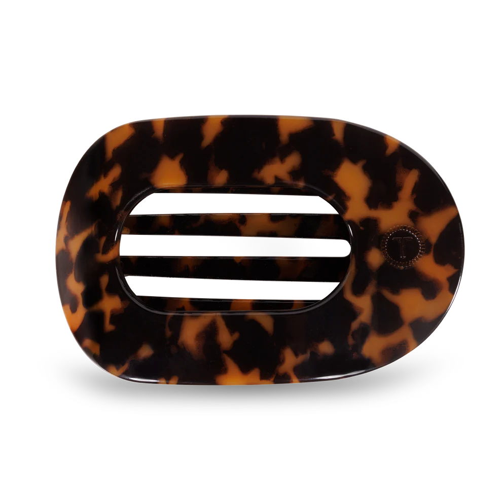Round Flat Hair Clip | Large | Tortoise
