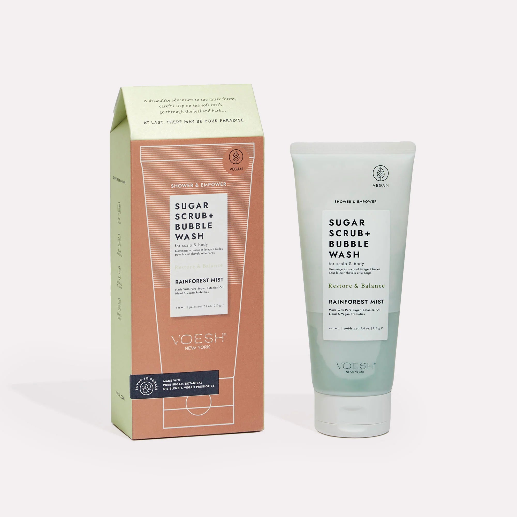VOESH Sugar Scrub Bubble Wash