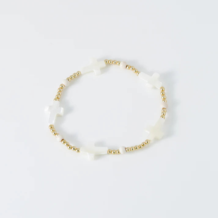 Island Girl Prayer Bracelet - Coconut Cream