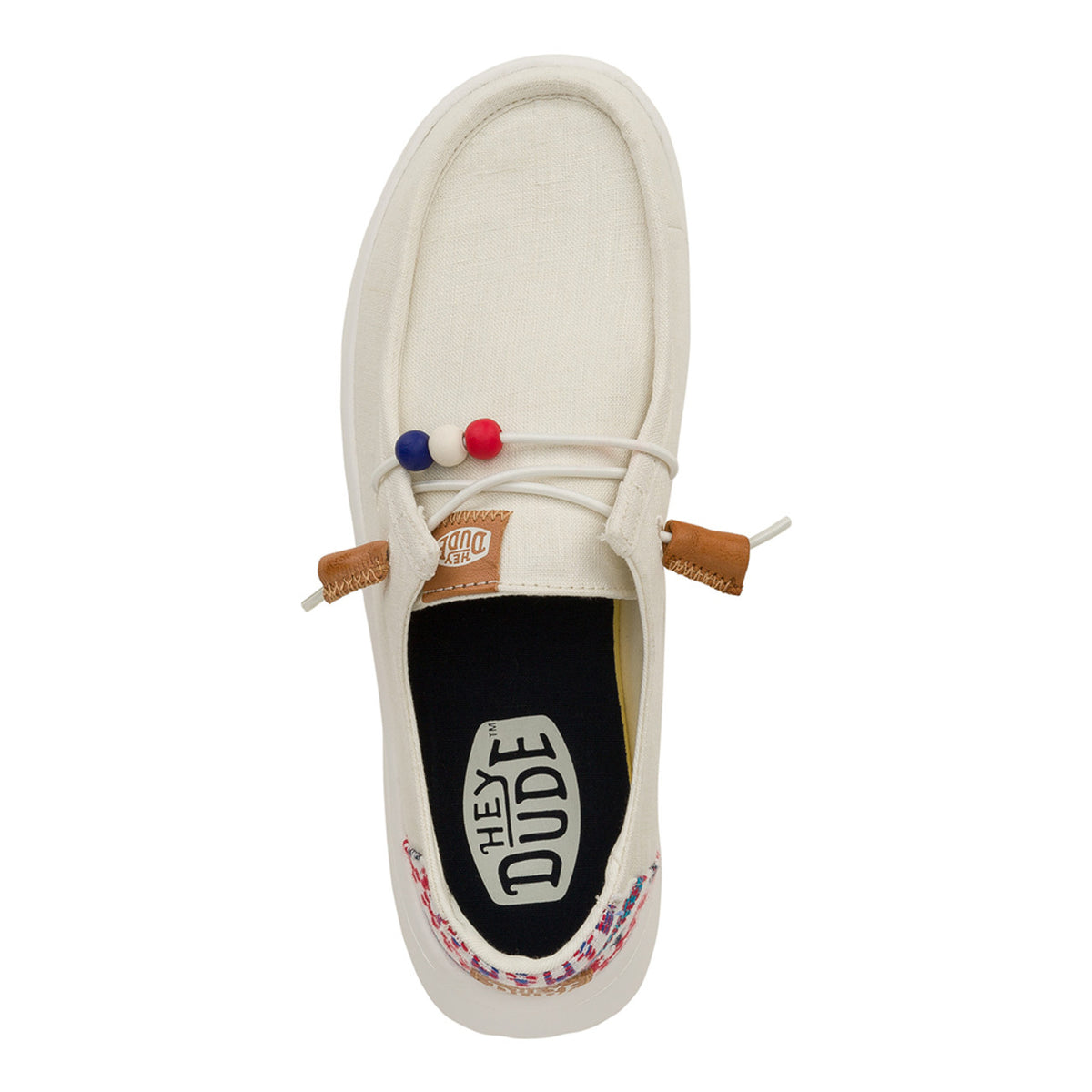 Hey Dude Wendy Peak Baja Stripe White