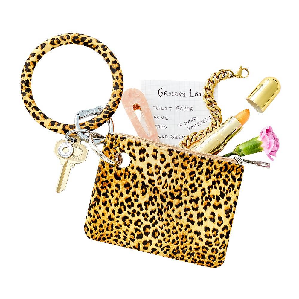 Silicone Big O® Key Ring - Cheetah