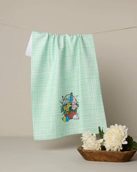 Geometry - Bunny Basket Tea Towel