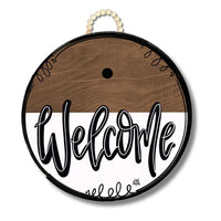 Classic Stain "Welcome" Door Hanger