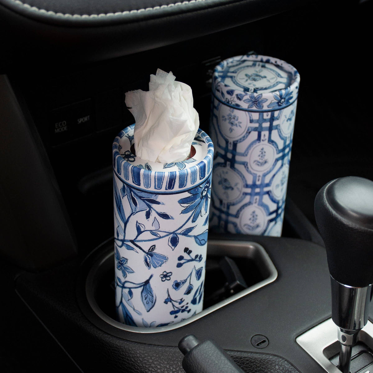 Blue Florals Tissue Box