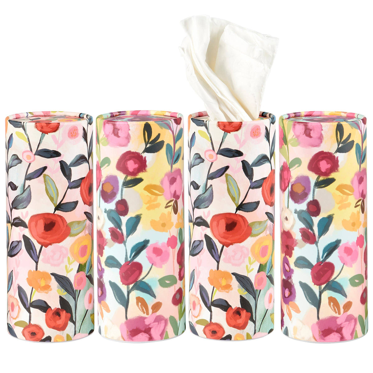 Bright Floral Tissue Box