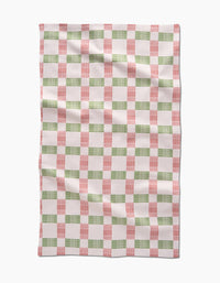 Geometry - Be Merry Plaid Tea Towel