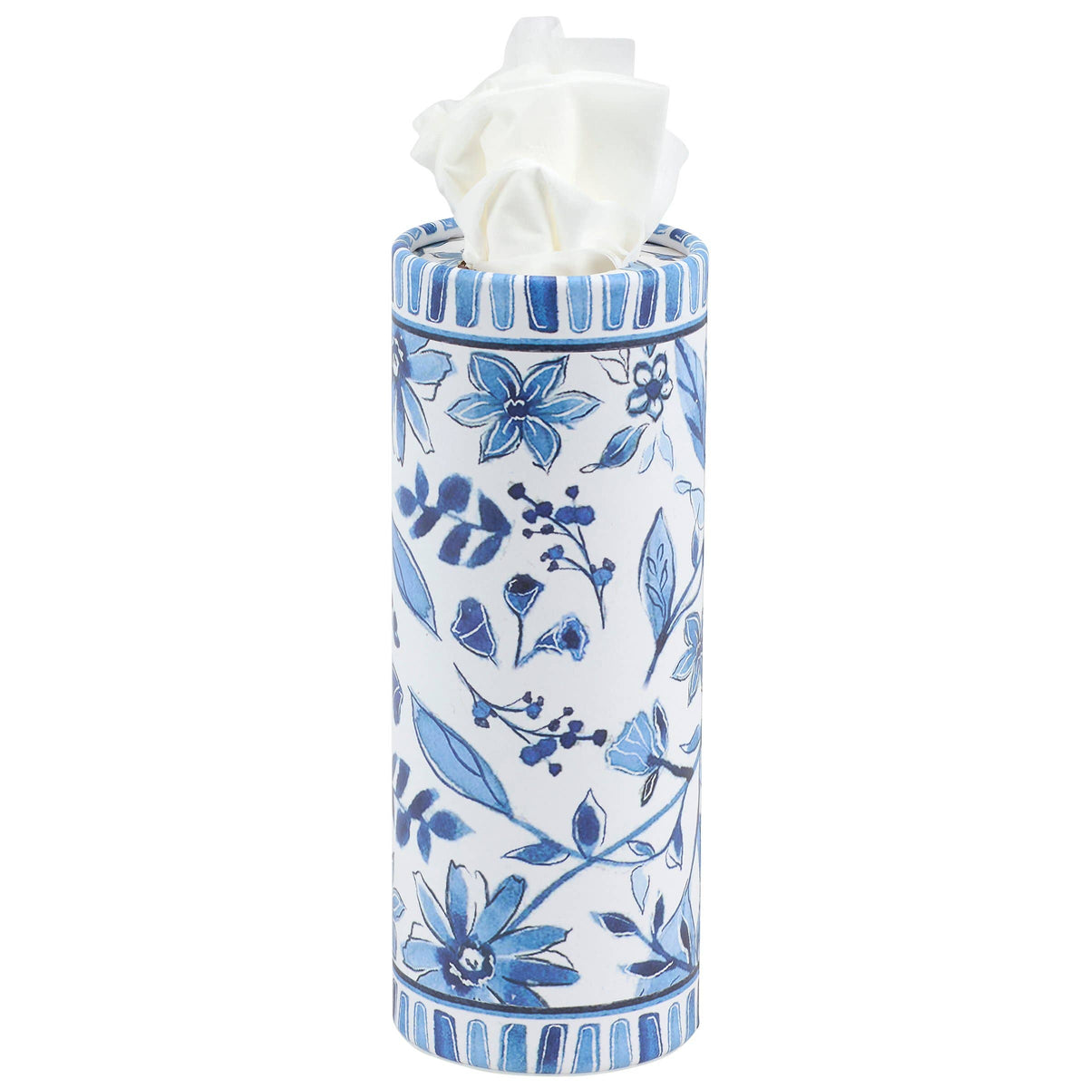 Blue Florals Tissue Box