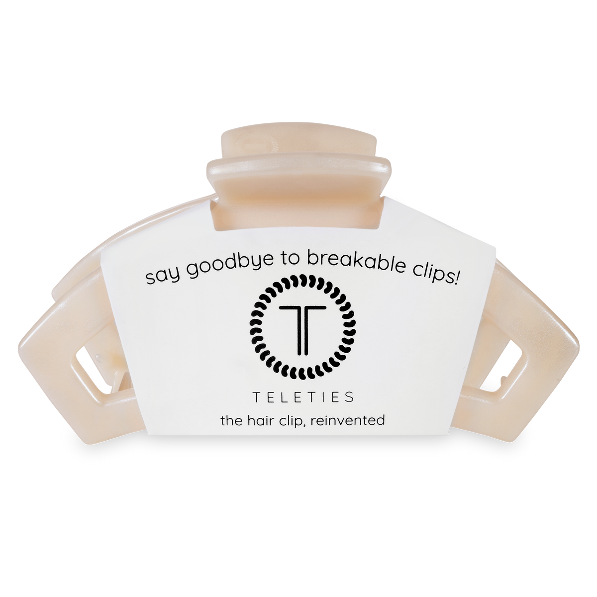 TELETIES - Open Hair Clip | Large | Soft Surf