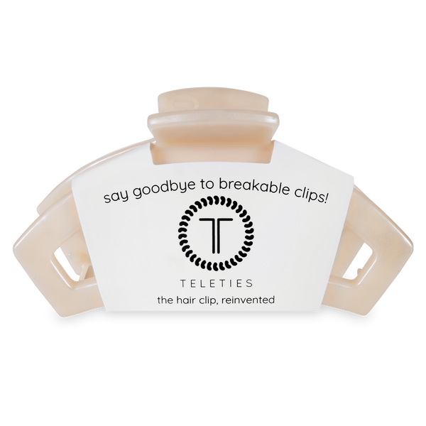TELETIES - Open Hair Clip | Large | Soft Surf