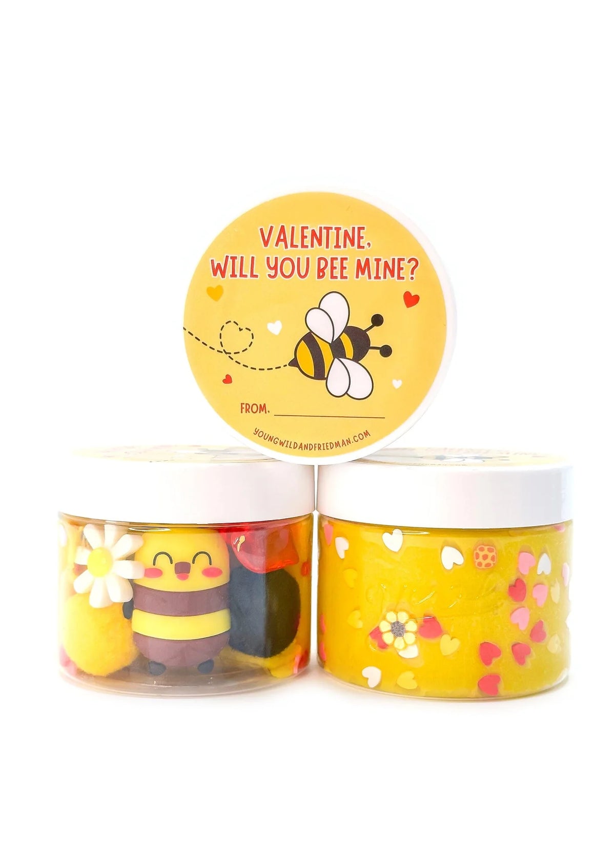 Bee Valentine Sensory Dough Jar