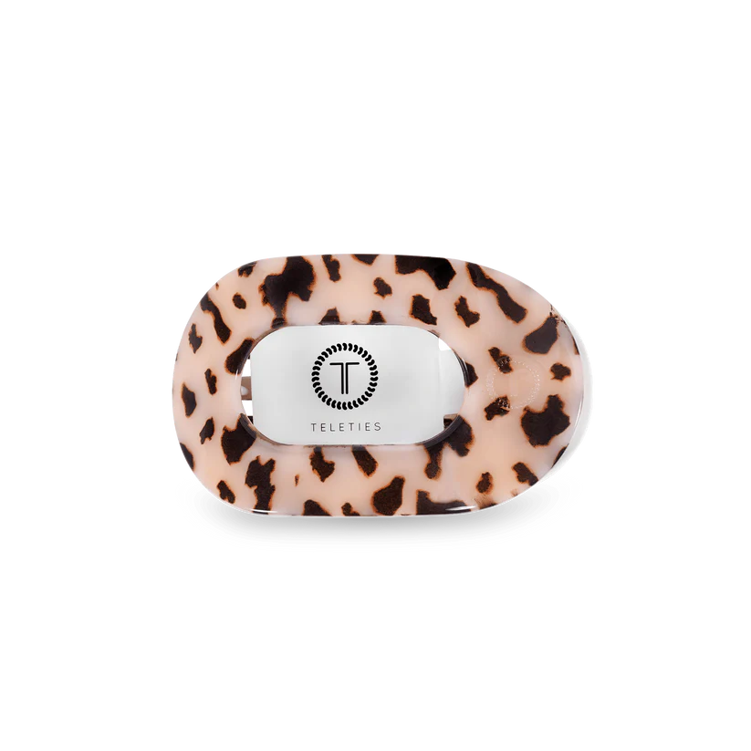 Round Flat Hair Clip | Small | Blonde Tortoise