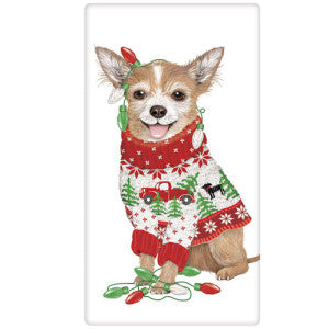 Chihuahua Sweater Bagged Towel