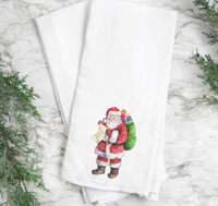 Mississippi Mae Monograms - Santa Sack Kitchen Towel