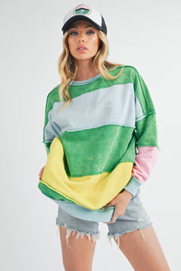 The Tilly Color Block Sweatshirt