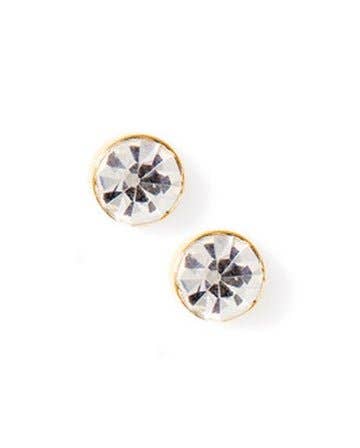 Screwback Stud Earrings - Juliet Clear 5mm