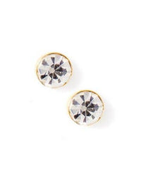 Screwback Stud Earrings - Juliet Clear 5mm