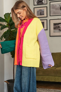 The Color Block Cardigan