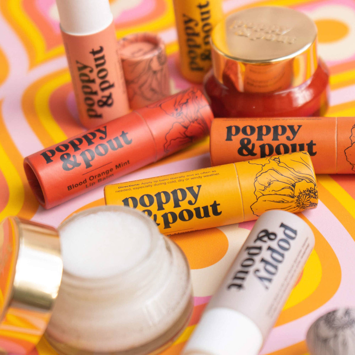 Poppy & Pout - Lip Balm, Blood Orange Mint