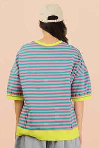 Stripe Casual Knit Top