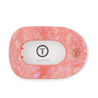 TELETIES - Flat Round Hair Clip | Large | Dreamsicle