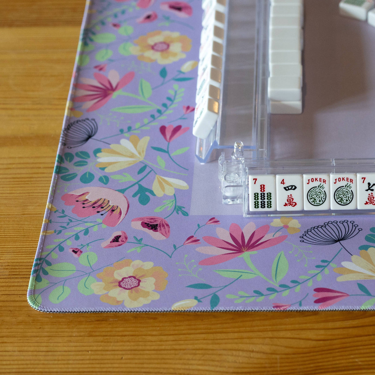 Lavender Floral Mahjong Mat