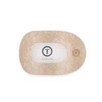 TELETIES - Flat Round Hair Clip | Medium | Soft Surf
