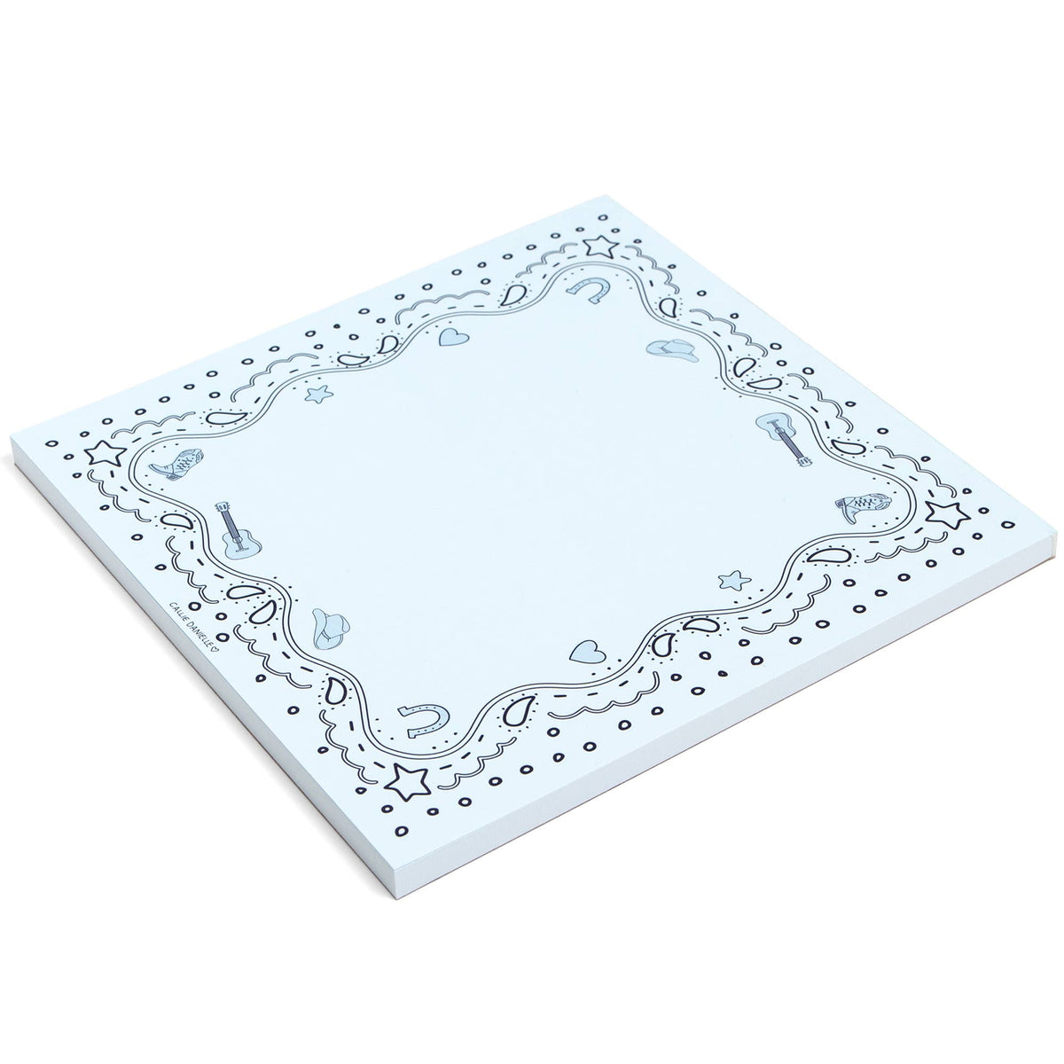 Callie Danielle - Blue Bandana Western Notepad