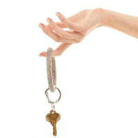 Silicone Big O® Key Ring - Rainbow Confetti