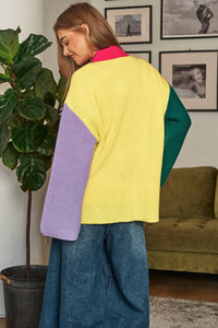 The Color Block Cardigan