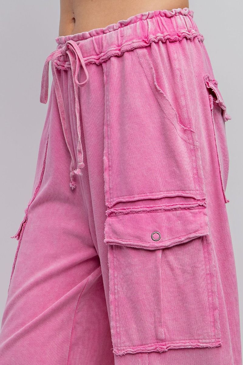 Feeling Good Cargo Pant - Pink