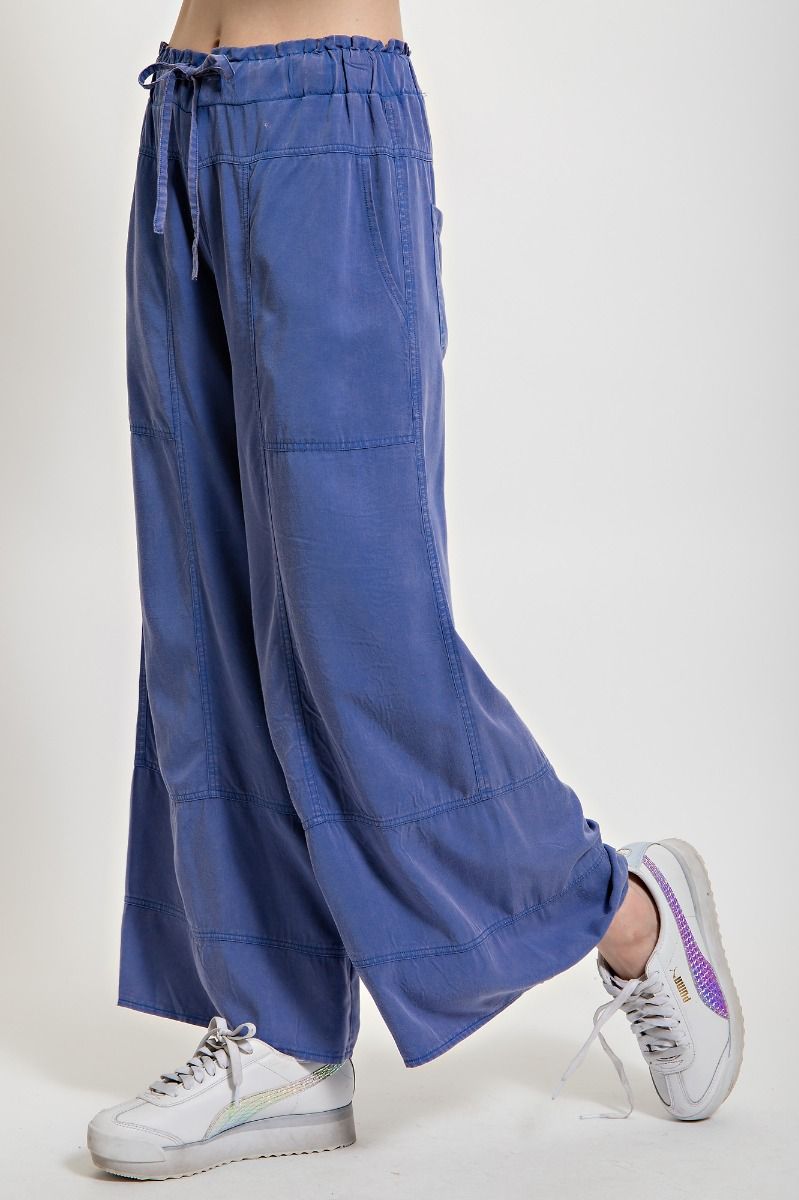 Washed Wide Leg Pant - Plus