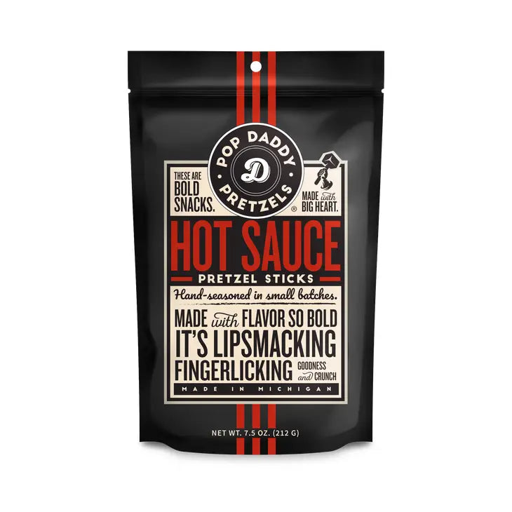 Pop Daddy Snacks - Hot Sauce Seasoned Pretzels 7.5oz