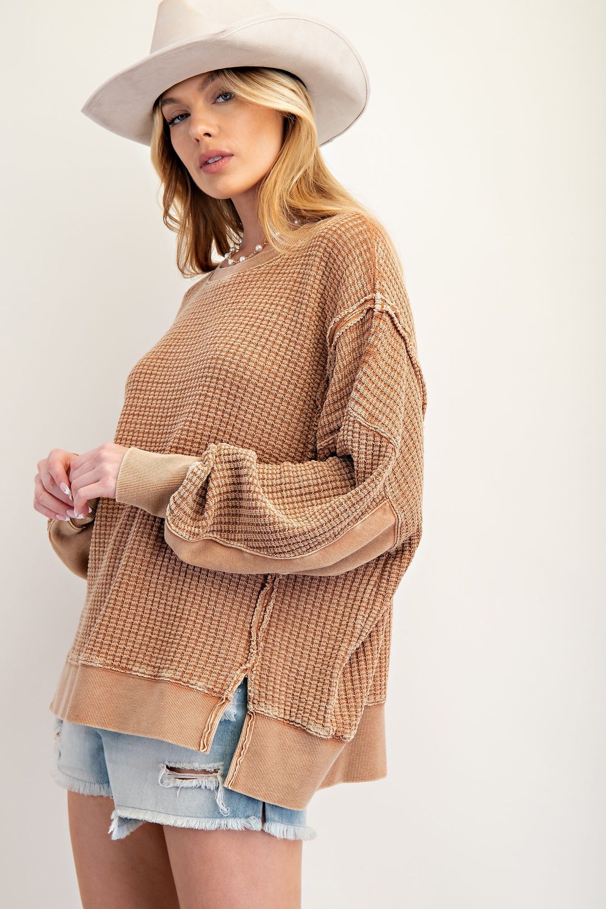 The Carter Top - Almond