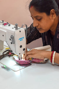 Asha Project - Vintage Kantha Zipper Box Pouch