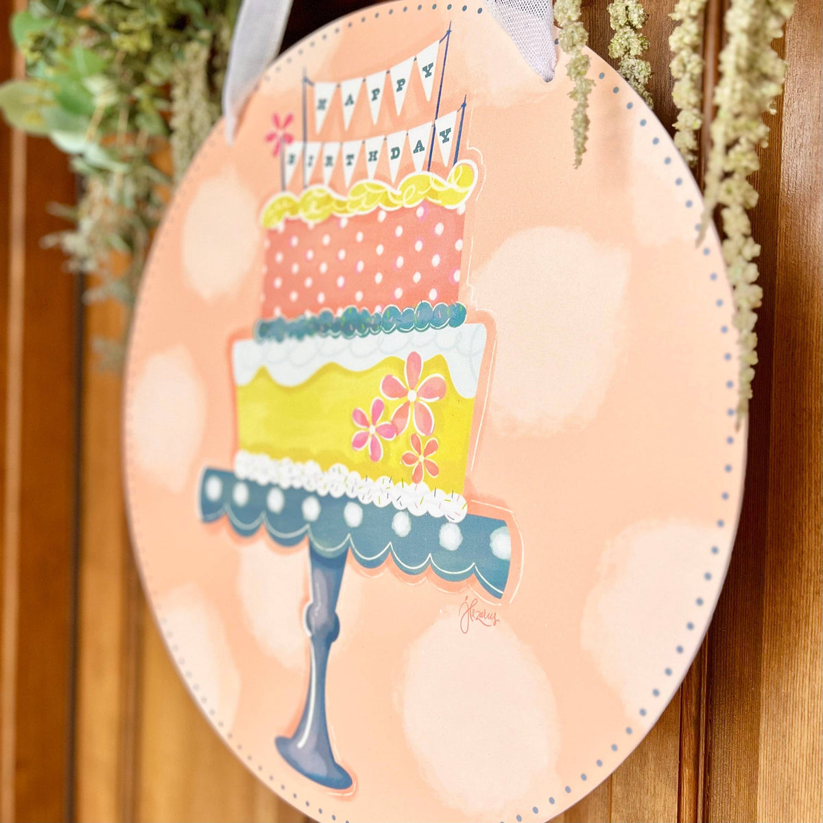 REVERSIBLE Birthday Door Hanger