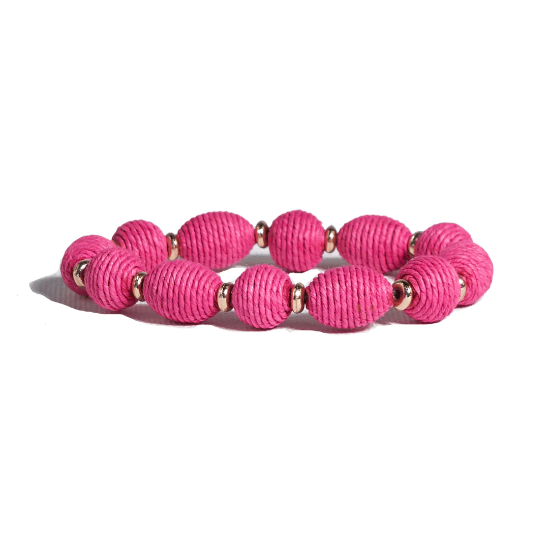 Phoebe Solid Bracelet Hot Pink
