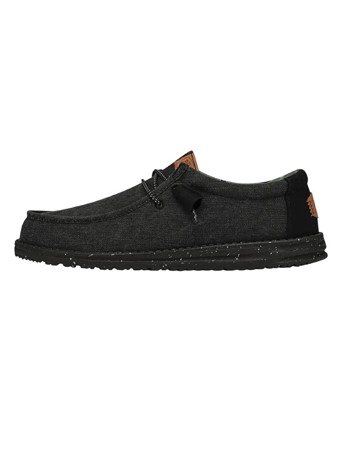 Hey Dude Wally Washed Canvas - Black